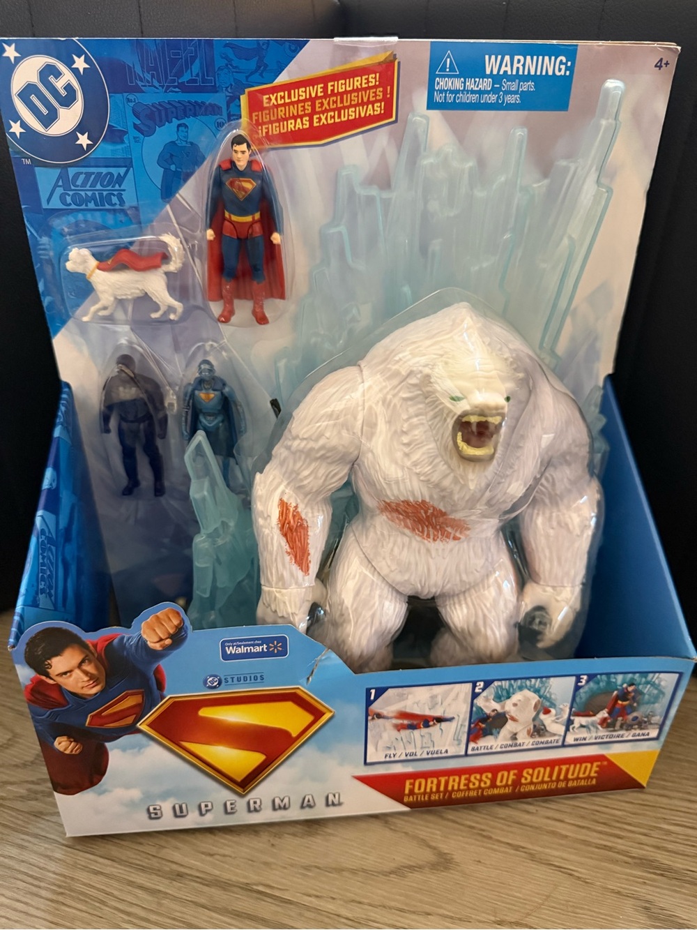 DC Superman Fortress of Solitude Battle Set – White & Red Arctic Beast Playset